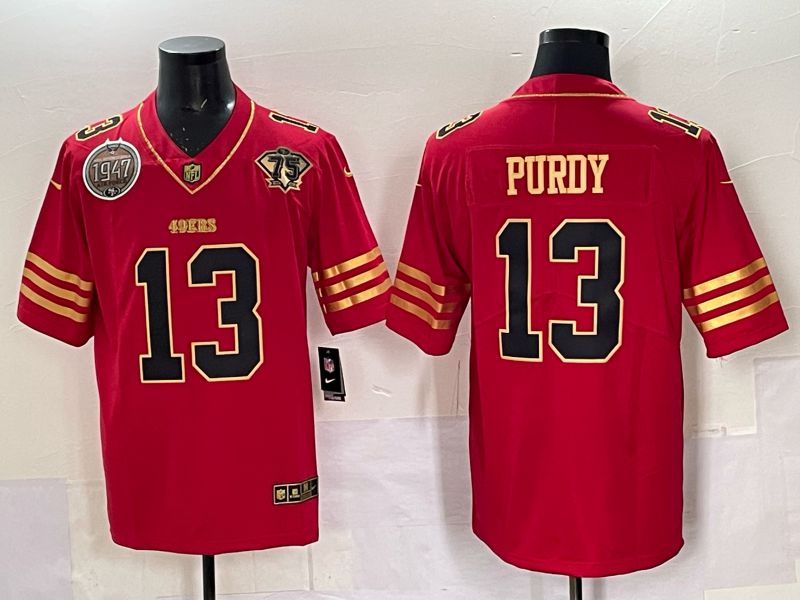 Men Nike San Francisco 49ers 13 Purdy red Limited NFL 2025 Jersey 0051